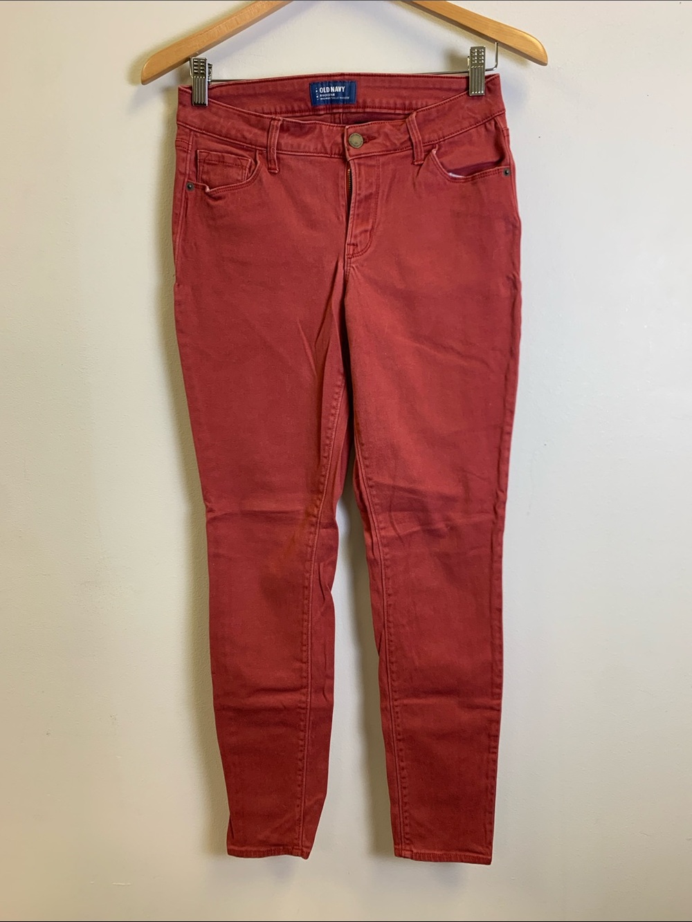 Old Navy Women's Rust Red Skinny Jeans
